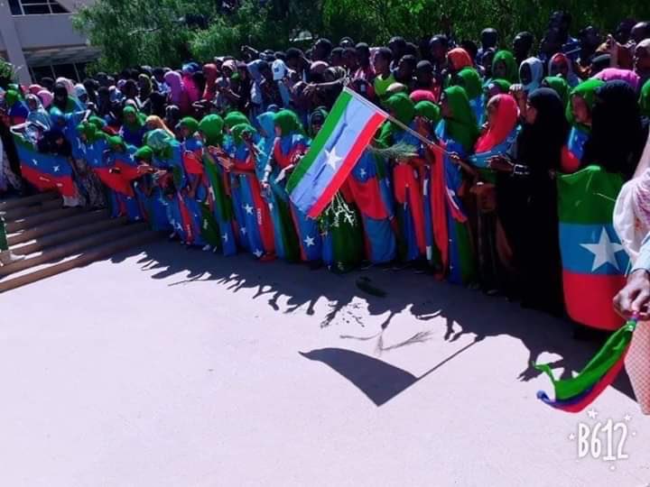 ONLF rebel fighters receive huge welcome in Somali regional capital, Jigjiga after departing from Asmara, Eritrea, earlier Wednesday.   