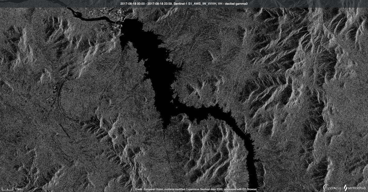 Satellite imagery from yesterday (21 July) of the Grand Ethiopian Renaissance Dam shows significant swelling in reservoir