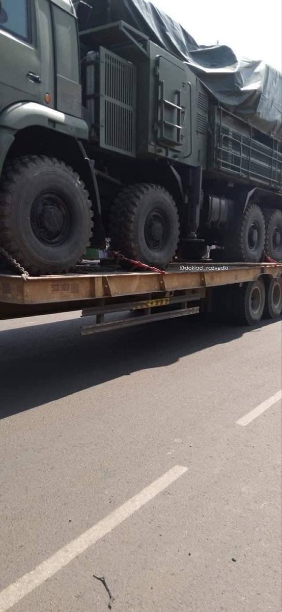 Photos reportedly showing Ethiopian military equipment moving to the border with Sudan includes one of Ethiopia's Pantsir-S1 short-range air defense systems 