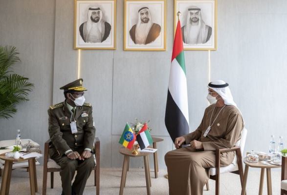 Ethiopia/n Army Chief On Working Visit To UAE  The Crown Prince said he would make efforts to further cement the economic, education, technology, security, and military cooperation between Ethiopia and UAE