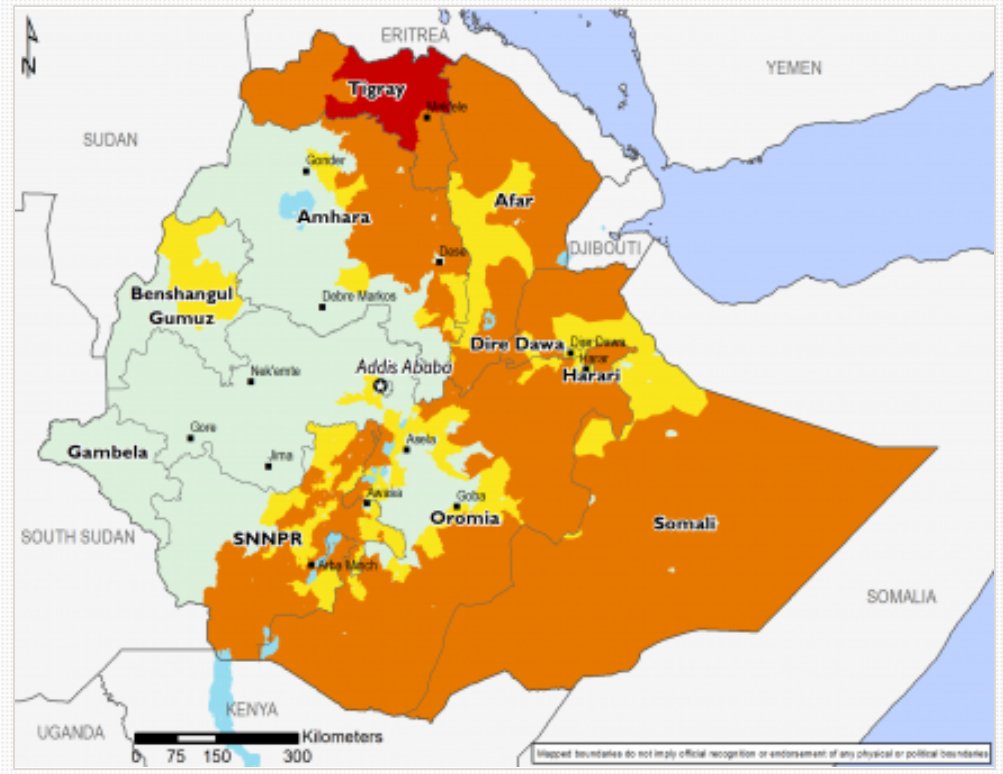 Ethiopia latest news in English on live map