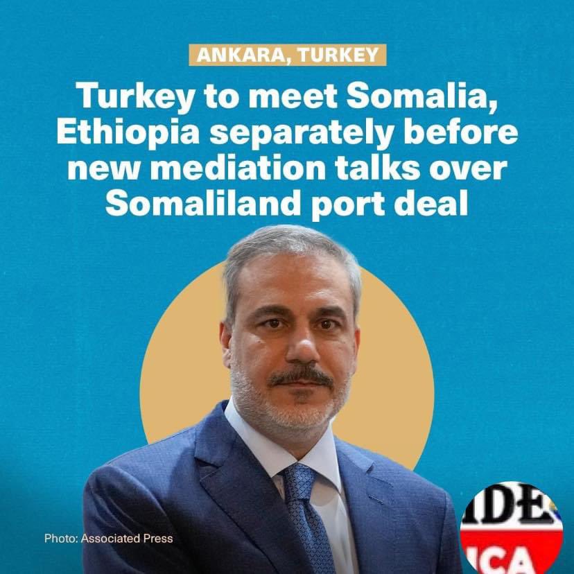 Turkey Aims to Meet Somalia, Ethiopia Separately Before New Mediation Talks.  Turkey is seeking to host third round of talks to mediate between Somalia and Ethiopia in an effort to resolve a dispute over Ethiopia's agreement to lease a 20-kilometer stretch of coastline from Somaliland. This deal, which also involved Ethiopia recognizing Somaliland's independence, caused a significant rift with Somalia, which views the agreement as illegal. In response, Mogadishu expelled the Ethiopian ambassador and threatened to remove Ethiopian troops stationed in Somalia who are helping combat Islamist insurgents. Turkey has already facilitated two rounds of talks between the two East African nations, but a third round scheduled for Tuesday in Ankara was canceled.