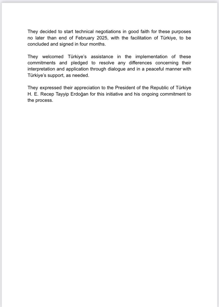 Full details of the agreement reached by Somalia and Ethiopia. The two countries will respect one another’s sovereignty. Unity, independence and territorial integrity. They have also agreed to closely work together to finalise “mutually advantageous commercial arrangements and sustainable access to and from the sea under the sovereign authority of the federal republic of Somalia.”